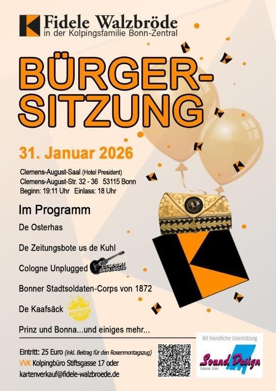 Plakat Fidele Walzbröde 2025